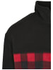 Urban Classics Winter Jackets in black/redcheck