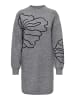 JDY Strickkleid in Dark Grey Melange