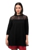 Ulla Popken Longshirt in schwarz