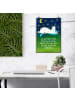 Mr. & Mrs. Panda Plakat Einhorn Sternenhimmel Design mit Spruch in Weiß