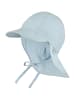 Sterntaler Schirmmütze mit Nackenschutz uni in bleu