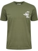 Hummel T-Shirt Hmlpulse Lebensstil Herren in WHITE/GREEN