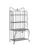 Beliani Badezimmerregal PAVONA in Schwarz - (W) 94 x (H) 170 x (L) 50 cm