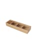 relaxdays Besteck-Organizer in Natur - (B)40 x (H)6 x (T)12 cm