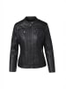 KOROSHI Damen Bikerjacke Kunstleder in SCHWARZ