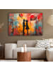 OnlyWow Leinwand Bilder Silhouette Liebe