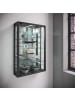 ebuy24 Vitrinenschrank VitrosaMini 5 Schwarz 59 x 18 cm