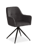 Homestyle4u 2er Set Polsterstühle Esszimmer in Grau