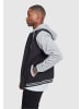 Urban Classics Zip-Kapuzenpullover in blk/gry