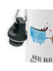 Mr. & Mrs. Panda Kindertrinkflasche Kaffee Bohne mit Spruch in Weiß