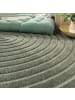 KADIMA DESIGN Teppich Kurzflor Struktur Wohnzimmer in Grün
