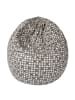 joyfill Sitzsack mit EPS Perlen "Dots grau" in Anthrazit/ Grau -  240 Liter