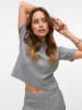 Vero Moda Strickpullover in Light Grey Melange