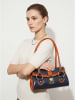 Viola Castellani Tasche mit Henkel in BLUE AND HONEY
