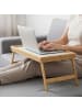 relaxdays 2 x Betttablett in Natur/ Weiß - (B)63 x (H)23,5 x (T)31 cm
