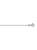 ONE ELEMENT  Halskette Rundankerkette aus 585 Weißgold  Ø 1,10 mm in silber