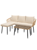 home24 Loungeset Tebon 3-teilig in Braun / Beige