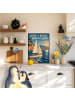 Mr. & Mrs. Panda Poster Yacht nostalgisch Design mit Spruch in Weiß