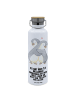 Mr. & Mrs. Panda große trinkflasche Pinguine Kuscheln mit Spruch in Weiß