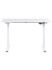 Beliani Höhenverstellbarer Schreibtisch GRIFTON in Weiß - (W) 120 x (H) 72 x (L) 60 cm