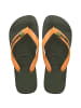 Havaianas Kinder-Flip-Flops „Brasil Logo“ Grün