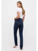 ANGELS  Straight-Leg Jeans Jeans Cici mit Sweat Denim in Jerseyoptik in dunkelblau