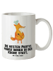 Mr. & Mrs. Panda Weiße Tasse Fuchs Koch mit Spruch in Weiß