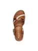 Tamaris Comfort-Ledersandalen Braun
