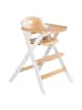 roba Klapphochstuhl mit Essbrett - 3-Punkt-Gurt - ab 6 Monaten - Natur / Weiß
