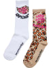 Merchcode Merchcode Socken in leo aop/offwhite