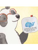 Mr. & Mrs. Panda Glasuntersetzer Selbstvertrauen stärken mit Spruch in Weiß