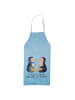 Mr. & Mrs. Panda Profi Kochschürze Pinguin Pärchen mit Spruch in Eisblau