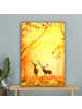 MuchoWow Leinwand bilder Herbsthirsche (BxH)