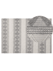 Beliani Kurzflor BOZOVA in Grau/Beige - (W) 140 x (H) 1 x (L) 200 cm