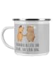 Mr. & Mrs. Panda Tasse Emaille Kirchliche Trauung Liebe Glaube m... in Heather Grey
