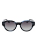 Trussardi Männer Sonnenbrille Rund Schwarz