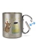 Mr. & Mrs. Panda Tasse Maus Sterne ohne Spruch in Silber
