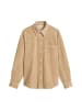 Cordbluse relaxed in Sandpaper