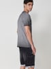 KOROSHI Kurzarm-t-shirt. in grau