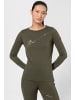 super.natural Merino Longsleeve W BOARDER LS in grün