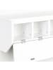 relaxdays Wandgarderobe in Weiß – (B)78 x (H)30 x (T)20 cm