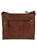 SPIKES & SPARROW Umhängetasche SHOULDER BAG echt Leder in cognac