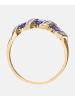 Diamant L'éternel Eternity-Ring aus 375 Gelbgold mit Diamant mit Tansanit gedreht