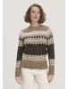 Hessnatur Hessnatur Stick Pullover Relaxed aus Alpaka und Bio-Baumwolle in naturbraun