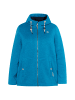 Schmuddelwedda Strickfleecejacke in Cyanblau Melange