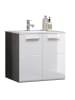 ebuy24 Waschbeckenunterschrank Riva Weiß 62 x 47 cm