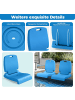 COSTWAY Klappbarer Outdoor Stuhl für Pool in Blau
