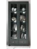 Furn.Design Vitrine grün Landhaus 90 x 197 cm, Vitrinenschrank für Wohn- und Esszimmer