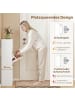 HOMCOM Schuhschrank-80L x 24B x 102,5H cm-Weiß