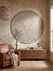 KADIMA DESIGN Outdoor-Teppich ENGADIN Blattmotiv Kurzflor Wohnzimmer Balkon in Beige